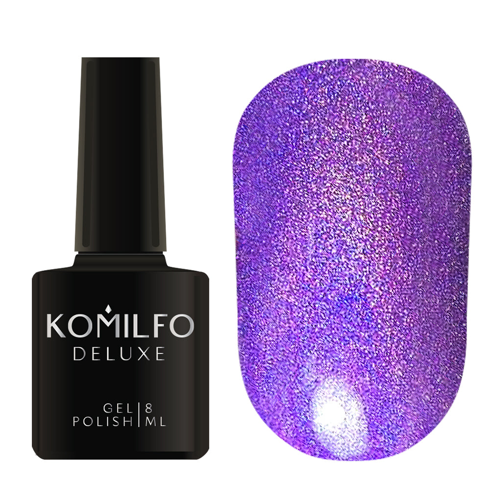 Gel Polish 008 Komilfo Holographic Blue, 8 ml