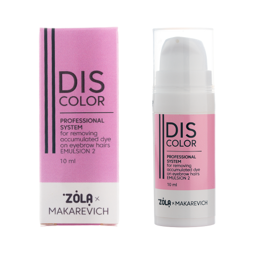 ZOLA x Makarevich DISCOLOR Emulsion 2 Professional system for removing accumulated dye from eyebrows, 10 ml