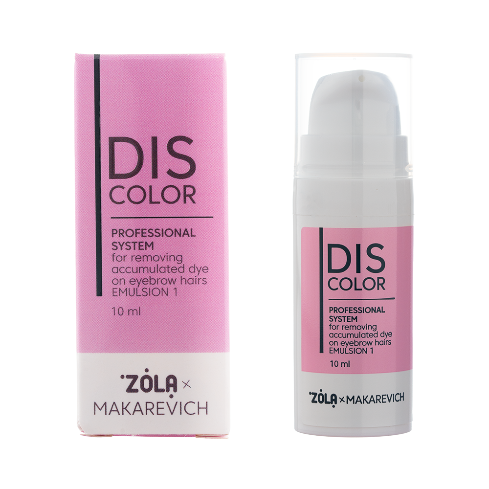 ZOLA x Makarevich DISCOLOR Emulsion 1 Professional system for removing accumulated dye from eyebrows, 10 ml