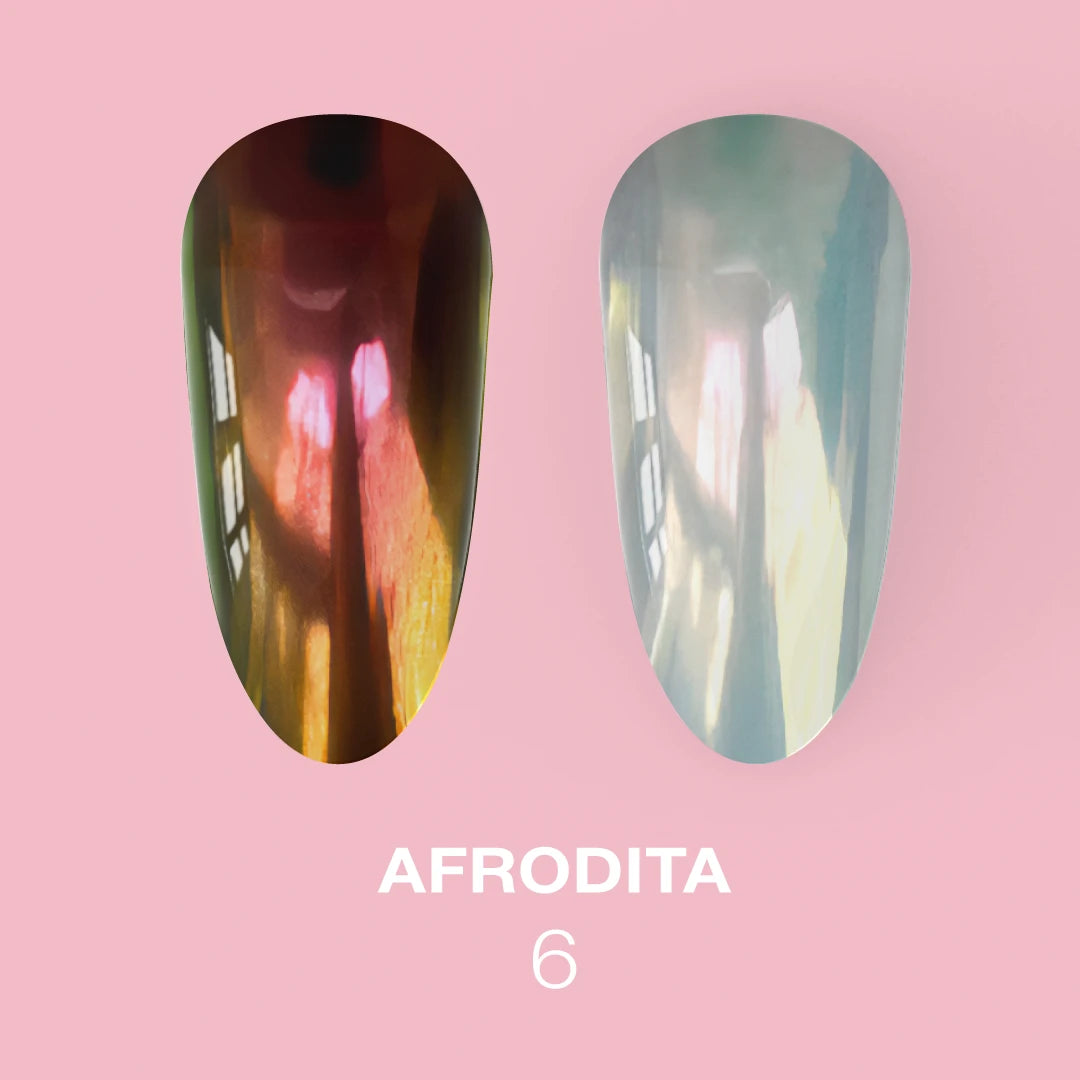 LUNAmoon Nail Chrome Powders Afrodita, 6 pcs