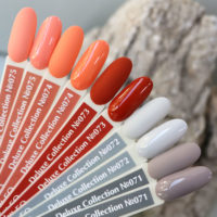 Gel Polish D073 Komilfo Deluxe Dark Orange, Enamel, 8 ml