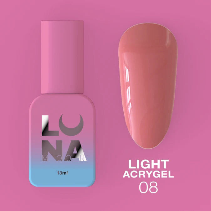 LUNAmoon 08 Liquid Light Acrygel, 13ml