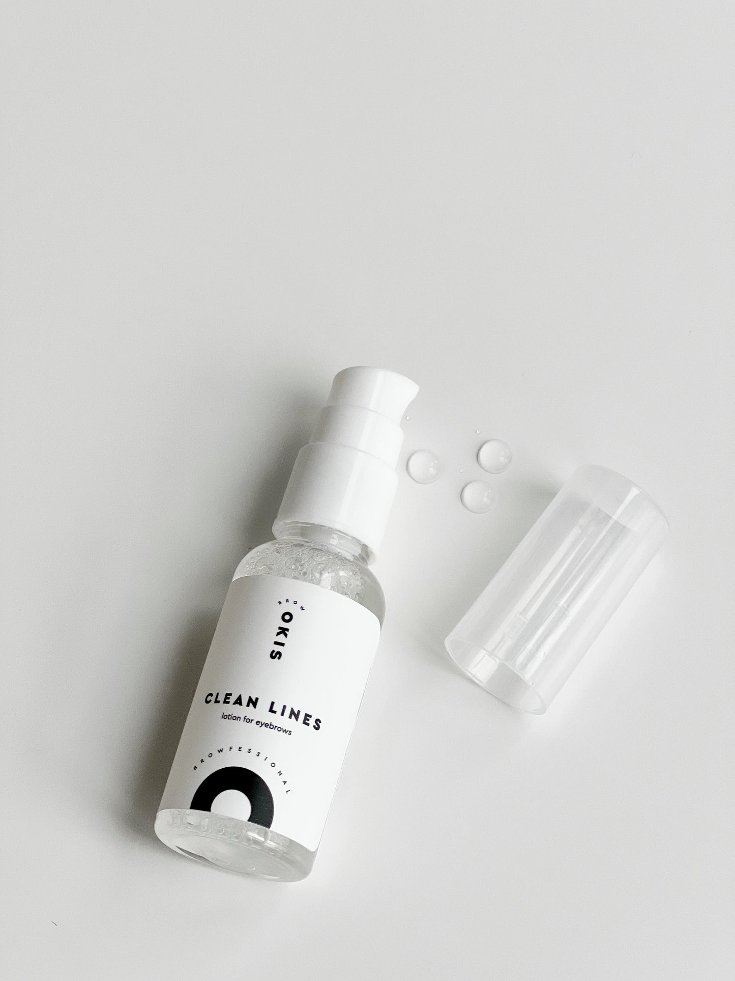 OKIS Brow Lotion for cleaning paint and henna Clean Lines, 30 ml