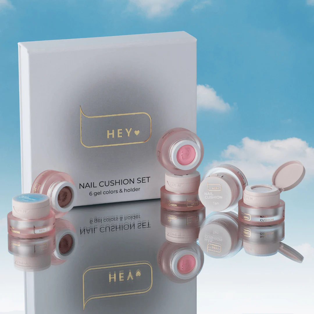 HEYLOVE Nail cushion set White, 6 pcs