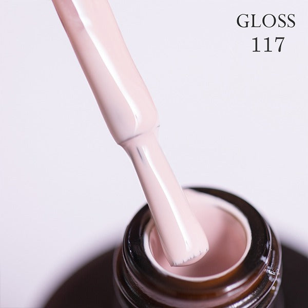 Gel polish 117 GLOSS (pale pink), 11 ml