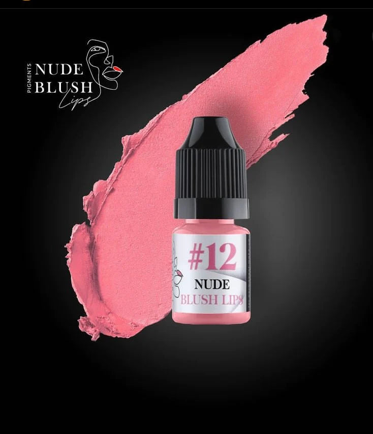 Nude Blush Lips pigment Mix 12 for permanent makeup, 5ml