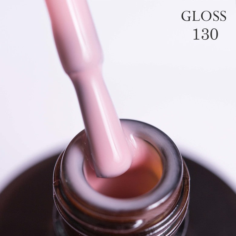 Gel polish 130 GLOSS (pale cream camouflage), 11 ml
