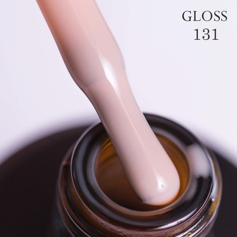 Gel polish 131 GLOSS (light peach camouflage), 11 ml