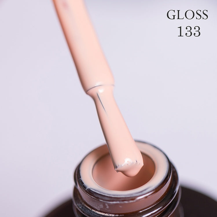 Gel polish 133 GLOSS (soft peach), 11 ml