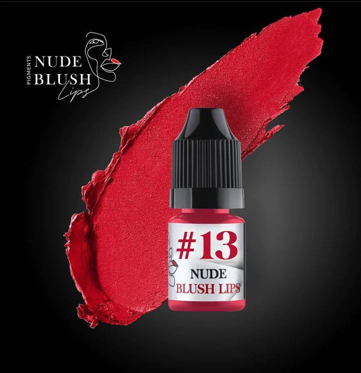 Nude Blush Lips pigment Mix 13 for permanent makeup, 10 ml