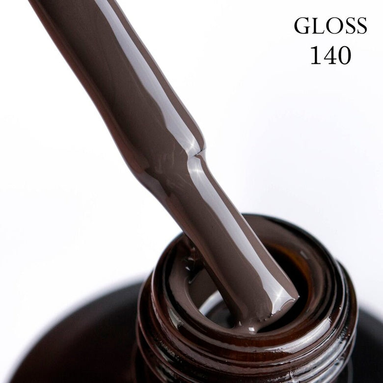 Gel polish 140 GLOSS (brown gray), 11 ml