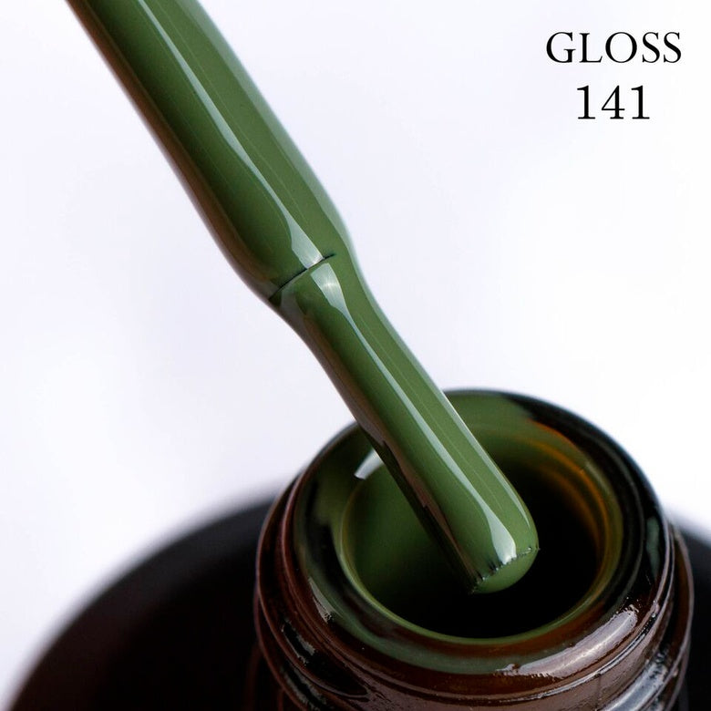 Gel polish 141 GLOSS (dark green), 11 ml