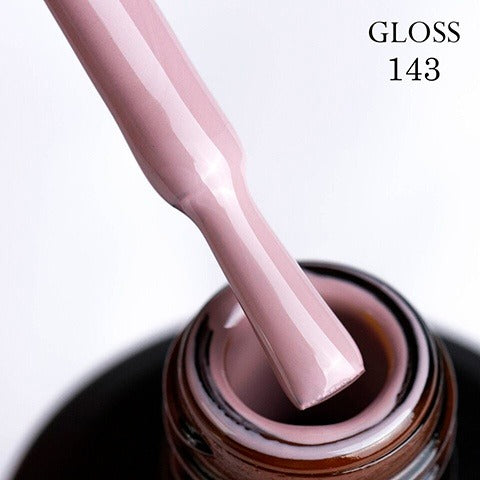 Gel polish 143 GLOSS (pink coffee), 11 ml