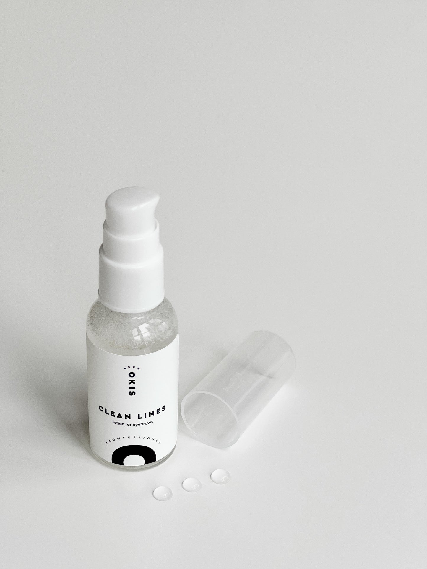 OKIS Brow Lotion for cleaning paint and henna Clean Lines, 30 ml
