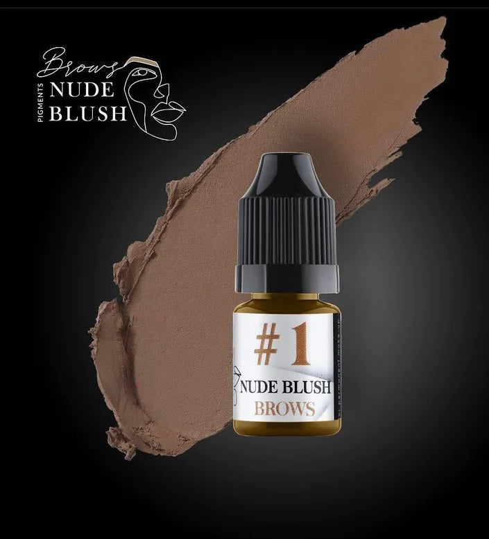 Nude Blush pigments, Mix 1 - Blonde for permanent makeup, 10 ml