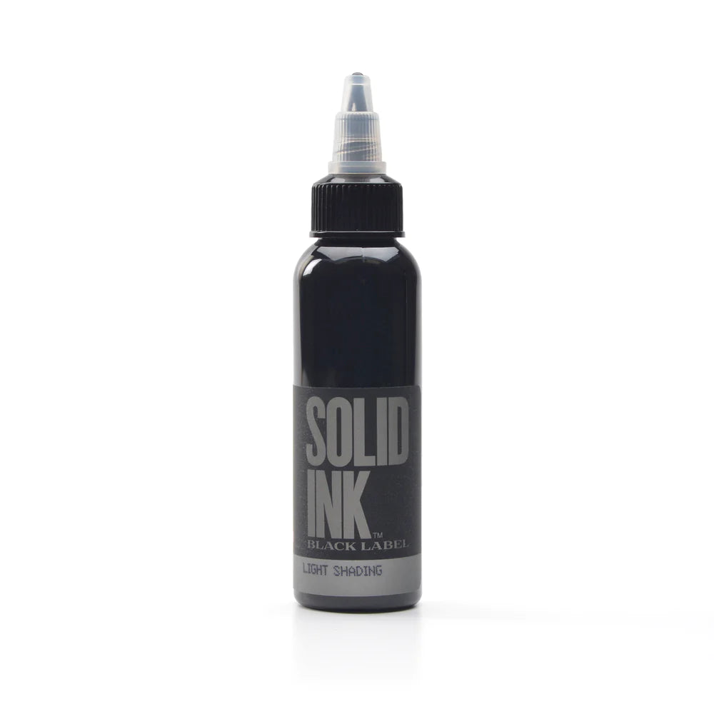Solid Ink Black Label Grey Wash LIGHT Tattoo Ink