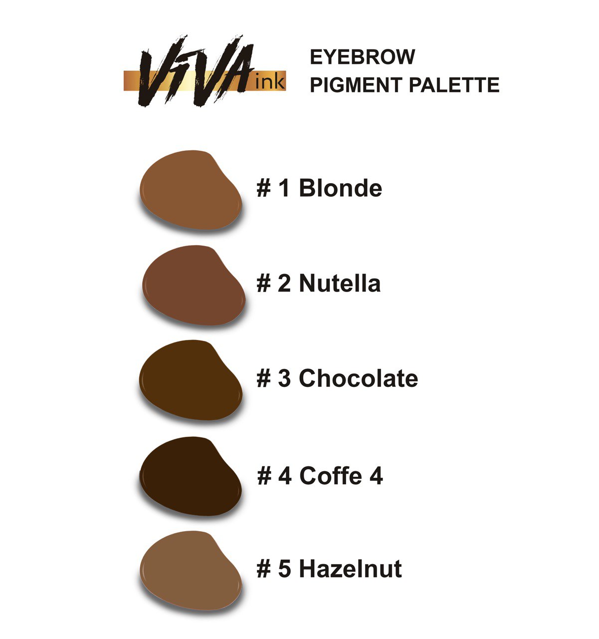 Eyebrows 3 Chocolate Viva Permanent Makeup Pigment, 6 ml