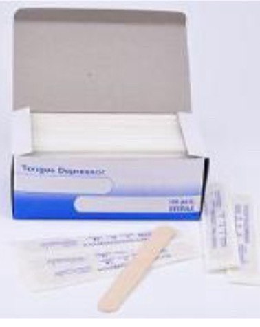 Disposable Tongue Depressor Wooden Tattoo Stick Individual Paper 100pcs