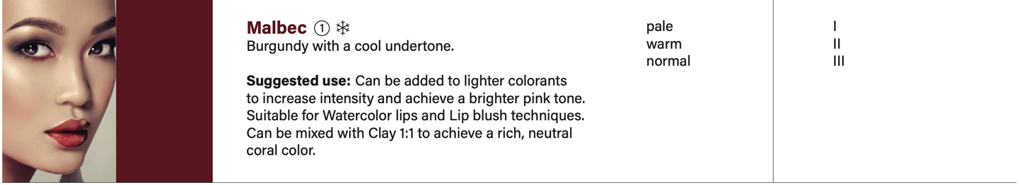 EVENFLO Malbec Lip Pigments Perma Blend 1/2oz Bottle