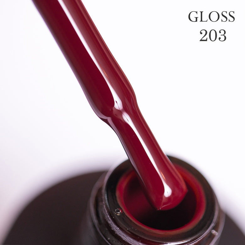 Gel polish 203 GLOSS (vinous), 11 ml