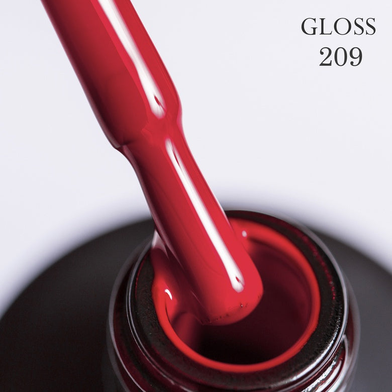 Gel polish 209 GLOSS (red), 11 ml