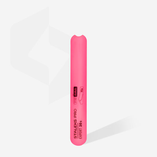 STALEKS Straight beveled plastic base for nail file EXPERT 20s (130 mm) (SPBE-20s)