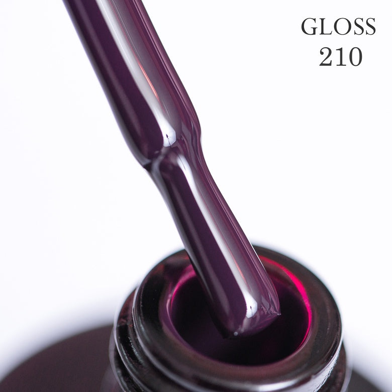 Gel polish 210 GLOSS (dark plum), 11 ml