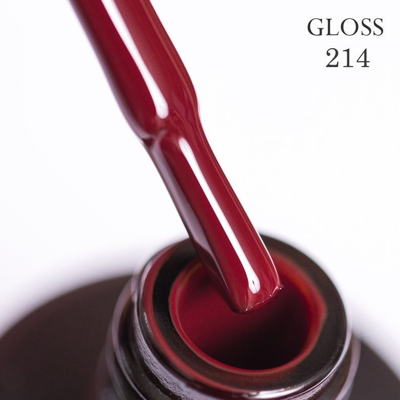 Gel polish 214 GLOSS (ripe cherry), 11 ml