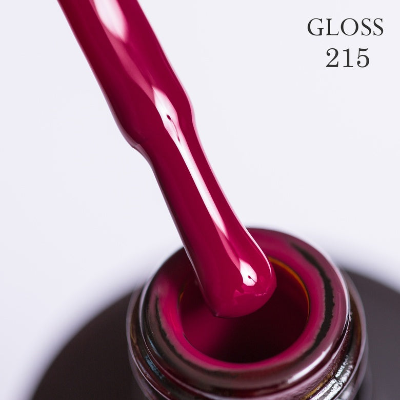 Gel polish 215 GLOSS (muted fuchsia), 11 ml