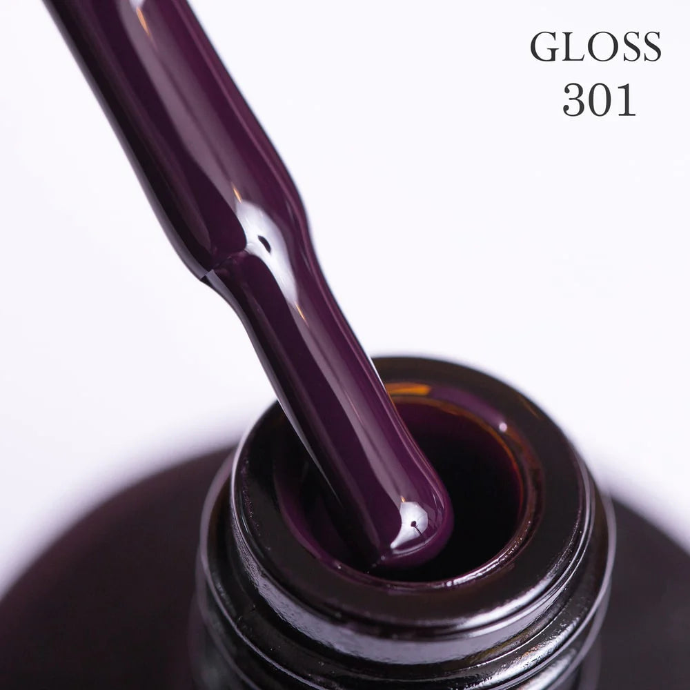 Gel polish 301 GLOSS (dark lilac), 11 ml