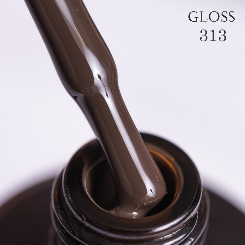 Gel polish 313 GLOSS (cold chocolate), 11 ml