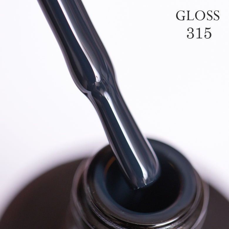 Gel polish 315 GLOSS (dark azure), 11 ml
