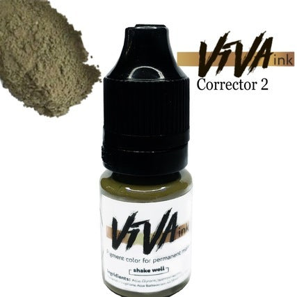 Viva Permanent Make up Pigment Corrector 2 Olive Green, 6 ml