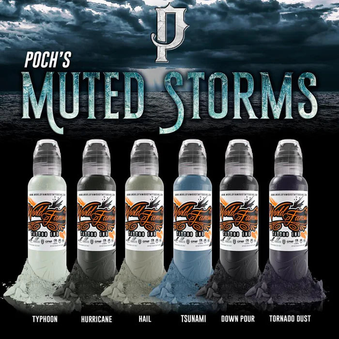 World Famous Muted Storms Typhoon Tattoo Inks