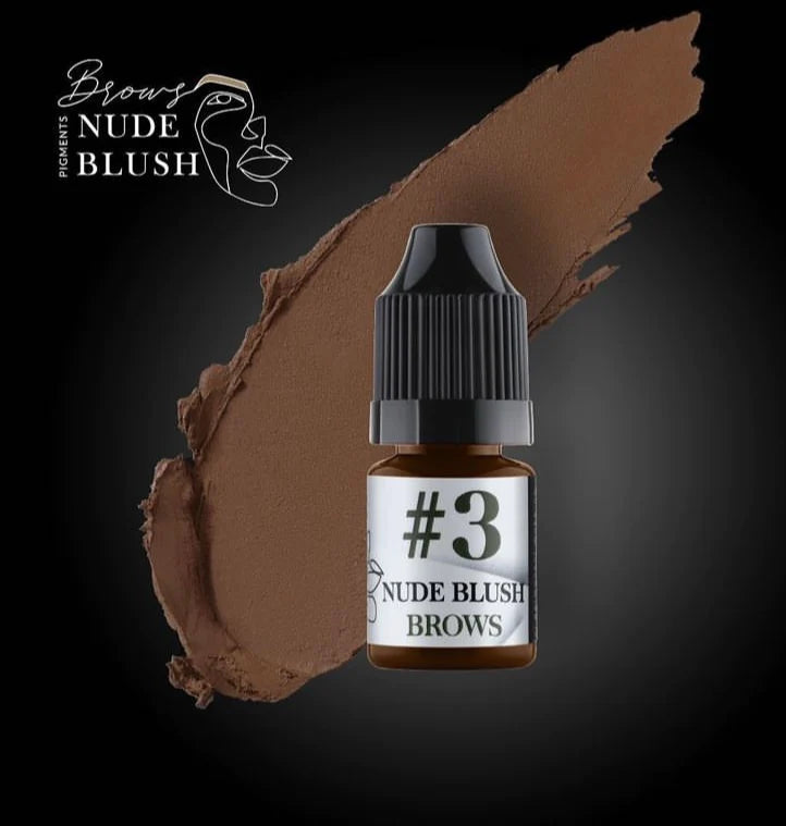 Nude Blush pigments, Mix 3 - Brunette, for permanent makeup 5ml