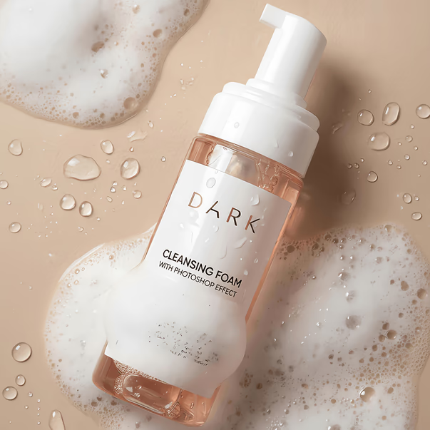 DARK Cleansing Foam With Photoshop Effect