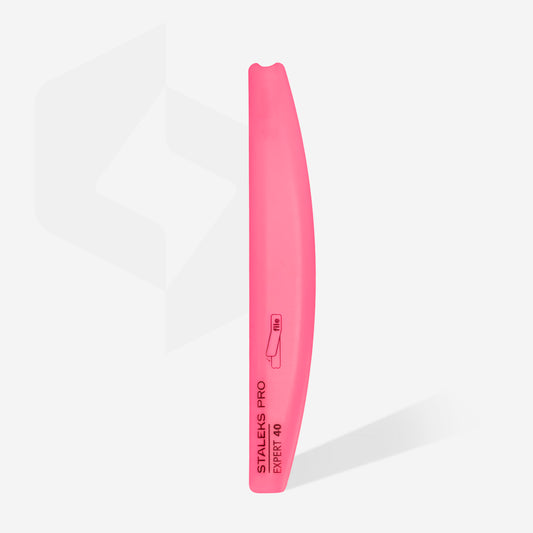 STALEKS Crescent beveled plastic base for nail file EXPERT 40 (SPBE-40)