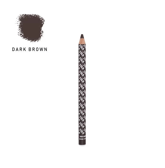 Powdery pencil for eyebrows Dark brown Zola