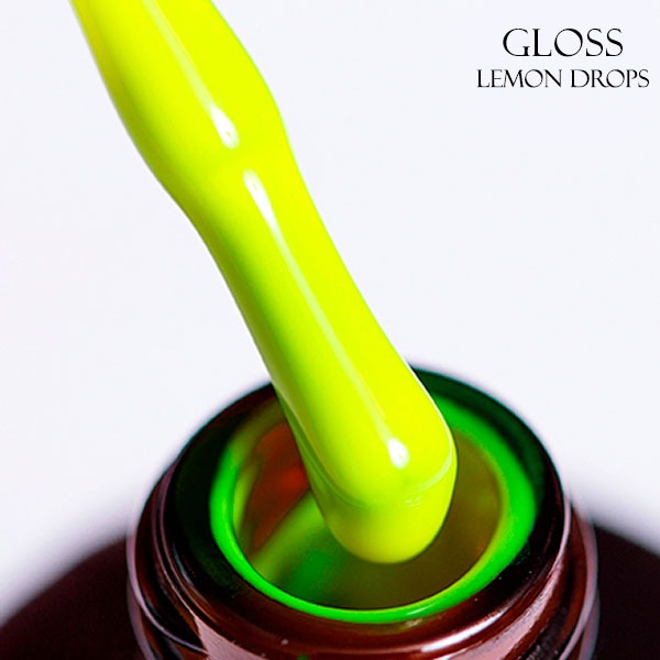 Gel polish Lemon Drops 503 GLOSS (neon light-green), 11 ml