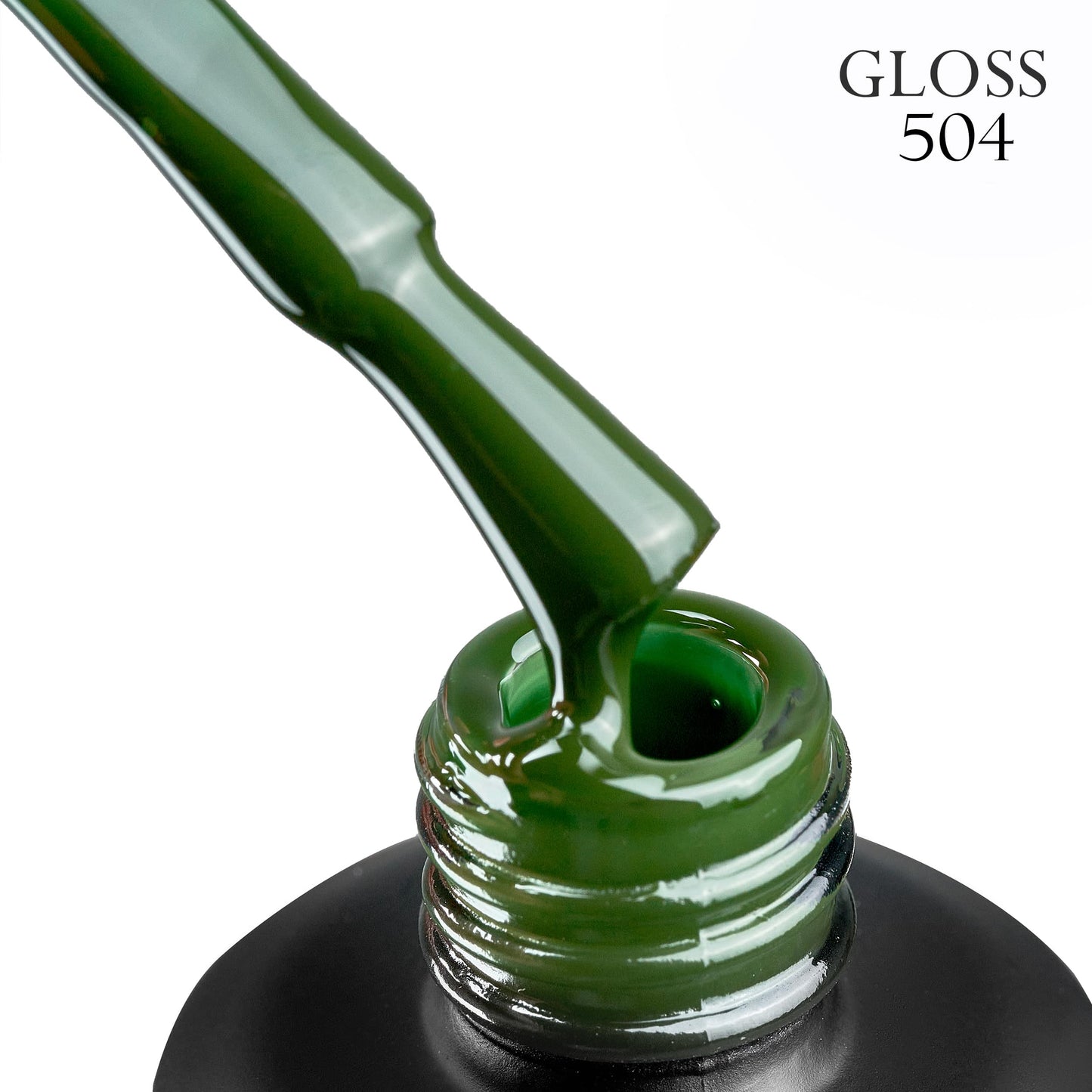 Gel polish 504 GLOSS (deep green), 11 ml