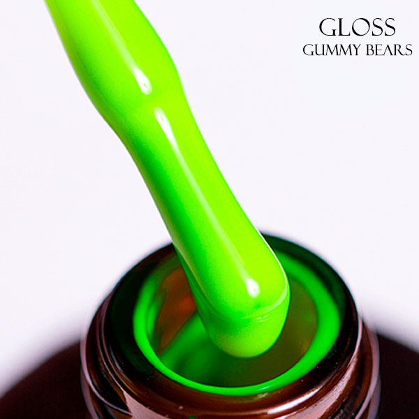 Gel polish Gummy Bears 506 GLOSS (lime neon), 11 ml