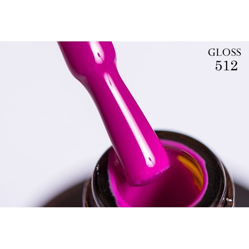 Gel polish 512 GLOSS (fuchsia), 11 ml