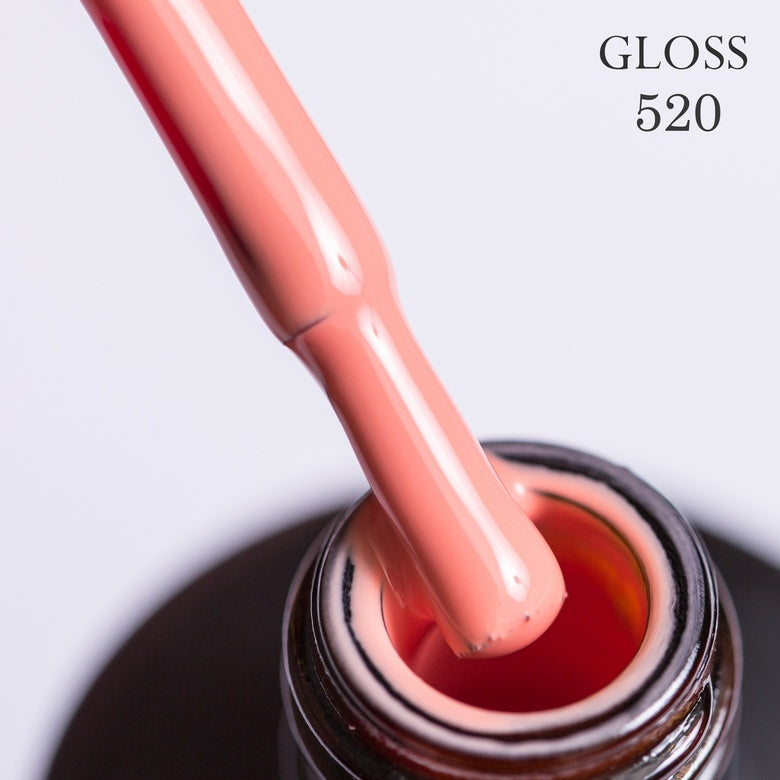 Gel polish 520 GLOSS (muted coral), 11 ml