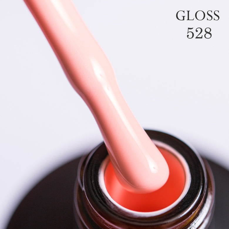 Gel polish 528 GLOSS (light pink), 11 ml