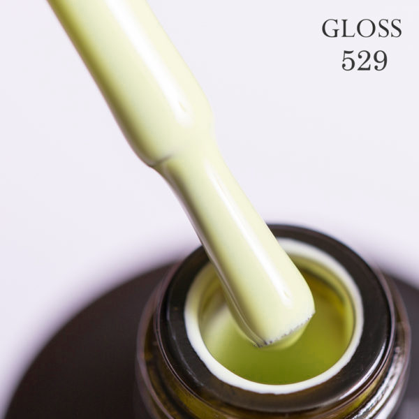 Gel polish 529 GLOSS (pale lemon), 11 ml