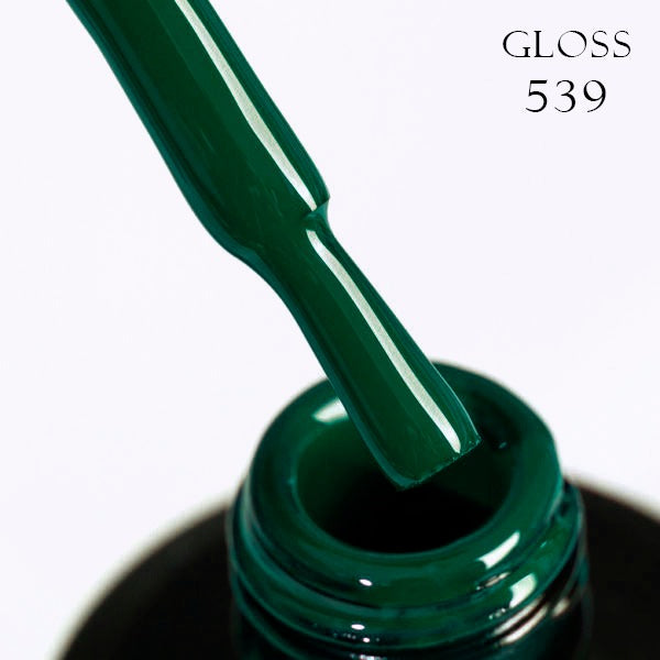 Gel polish 539 GLOSS (saturated herbal), 11 ml