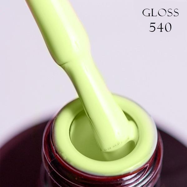 Gel polish 540 GLOSS (light green), 11 ml