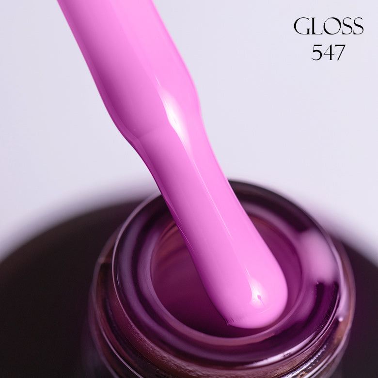 Gel polish 547 GLOSS (pink rose), 11 ml