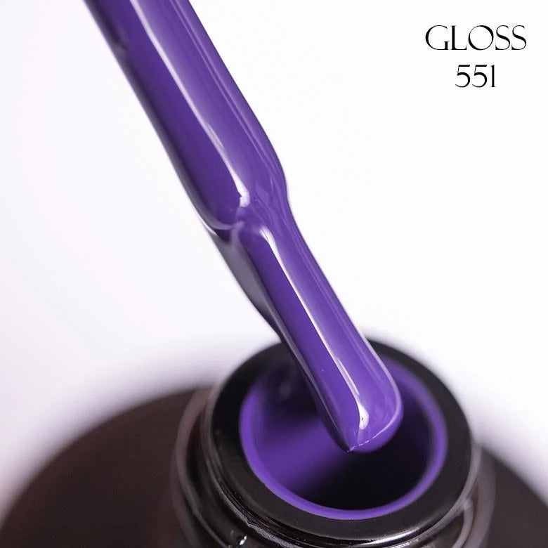 Gel polish 551 GLOSS (dark orchid), 11 ml
