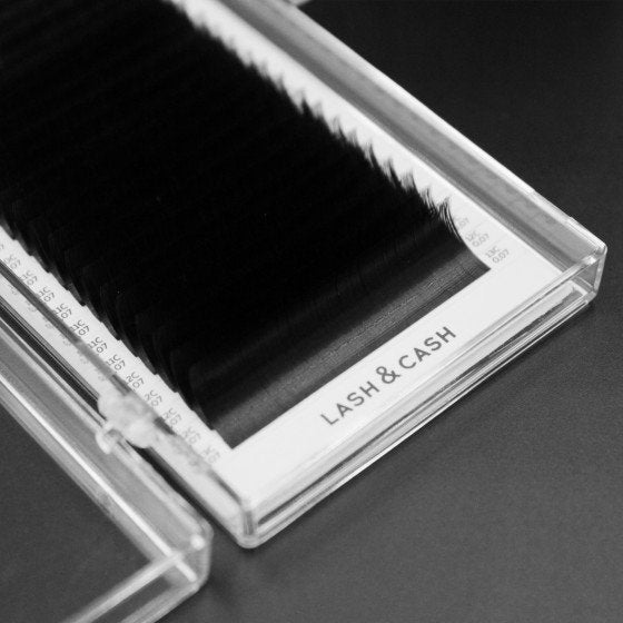 SCULPTOR Black eyelashes for extensions LASH&CASH, 28 lines, 0.10